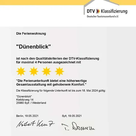 Duenenblick Apartment